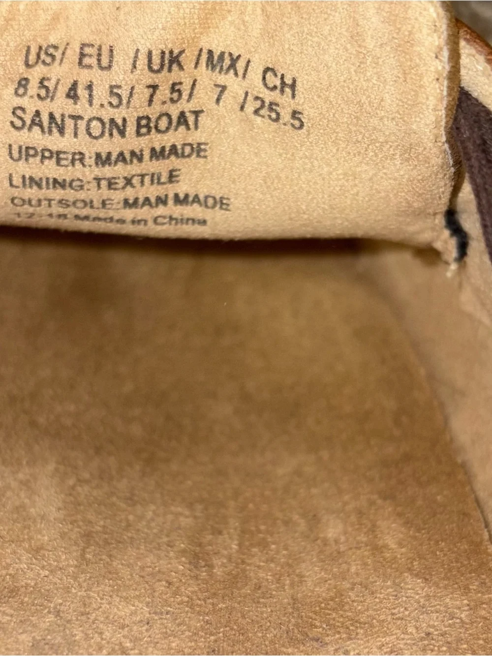 Unlisted by Kenneth Cole Brown Two-Tone Canvas & Leather Boat Shoes